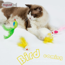 Plush Pet Toys Cat Of Catnip Toys Bird Feather Pet Kitten 3 Colors Mix For Pet Supplies Cats